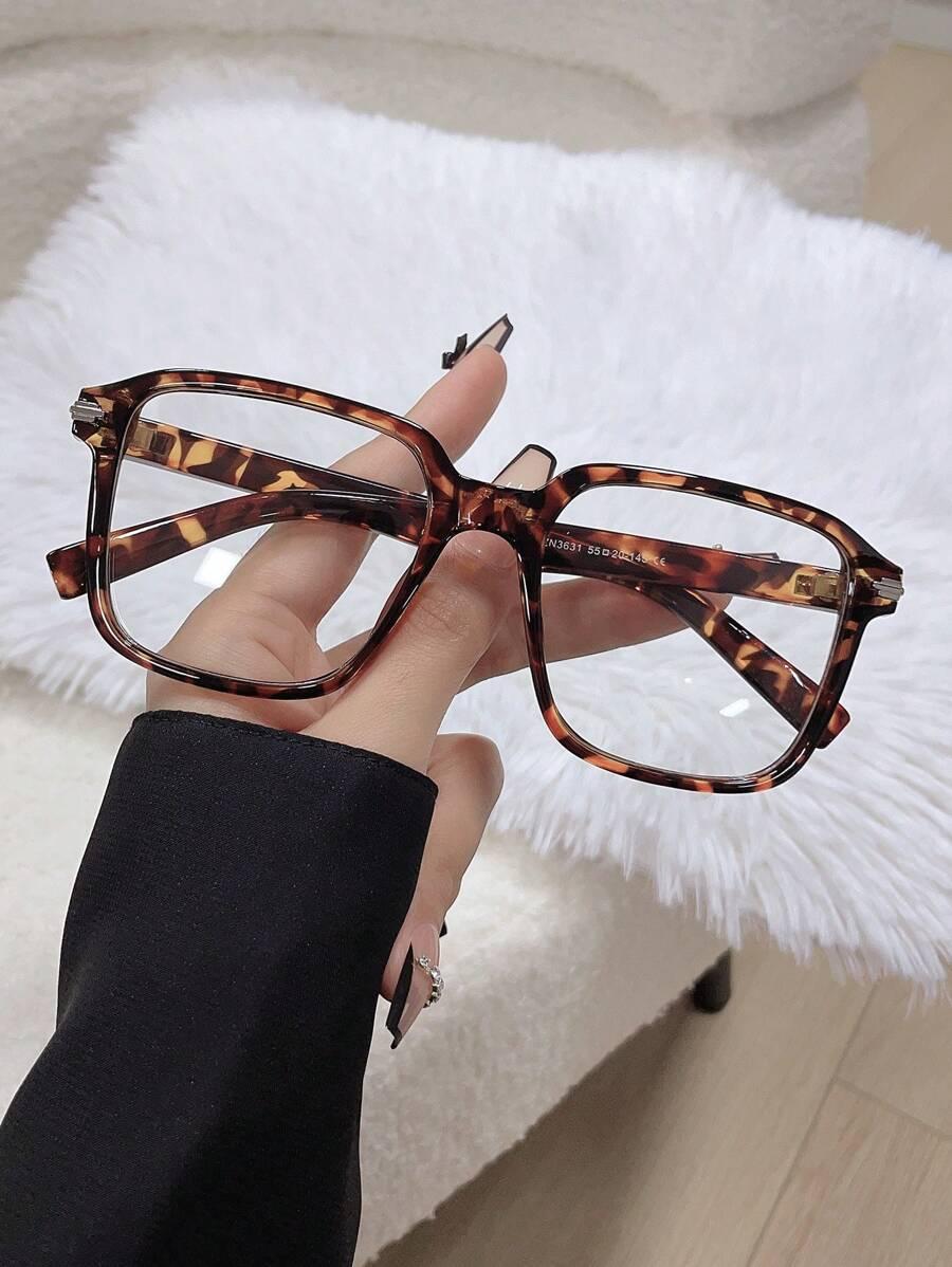 okulary zerówki animal print