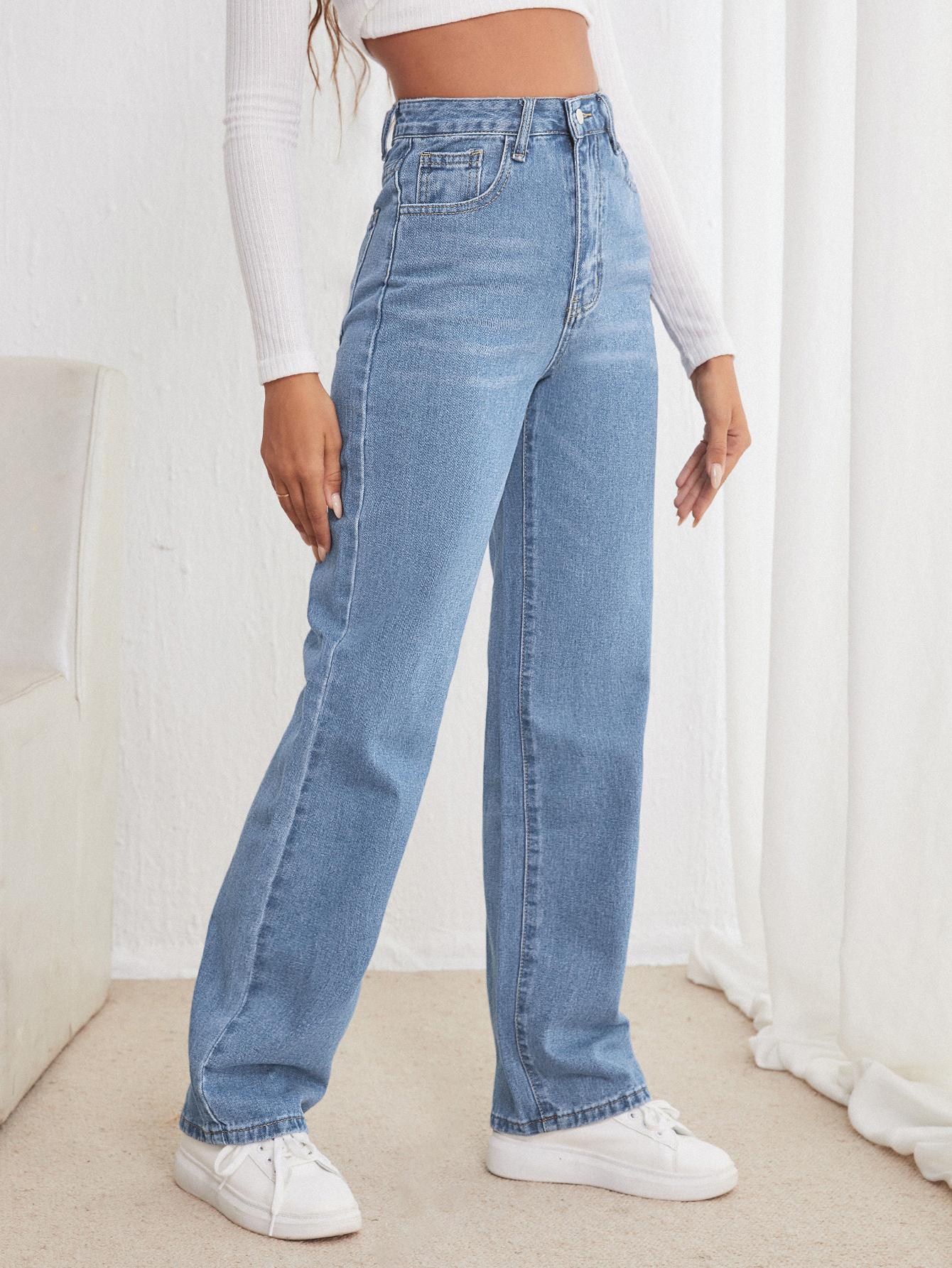 NIEBIESKIE SPODNIE JEANS