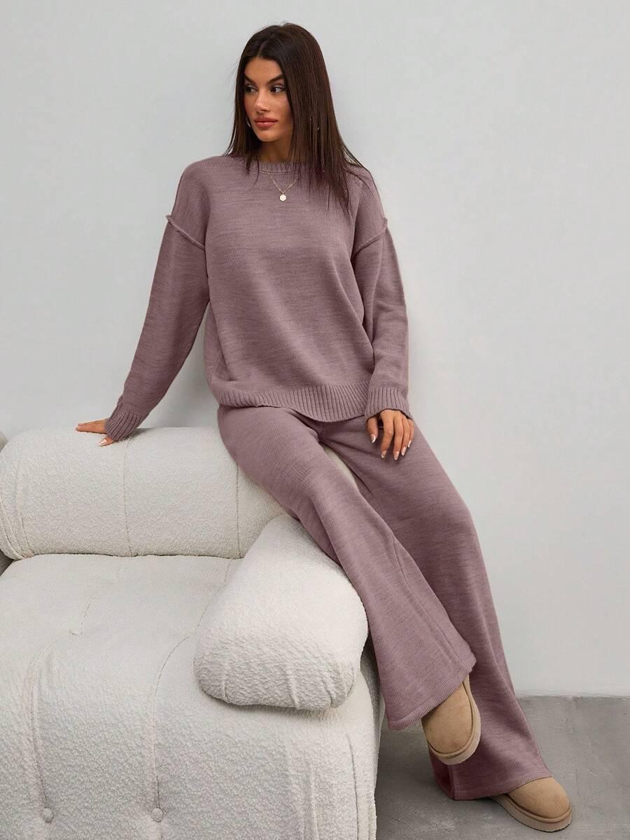 SWETER SPODNIE KOMPLET