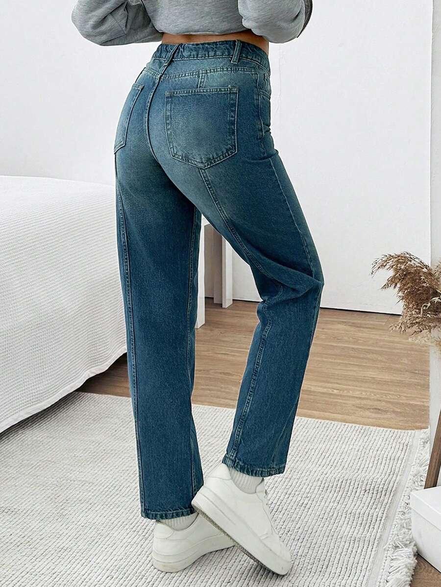 NIEBIESKIE SPODNIE JEANS