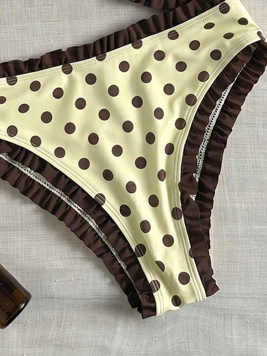 DWUCZĘŚCIOWE BIKINI DAMSKIE W GROSZKI