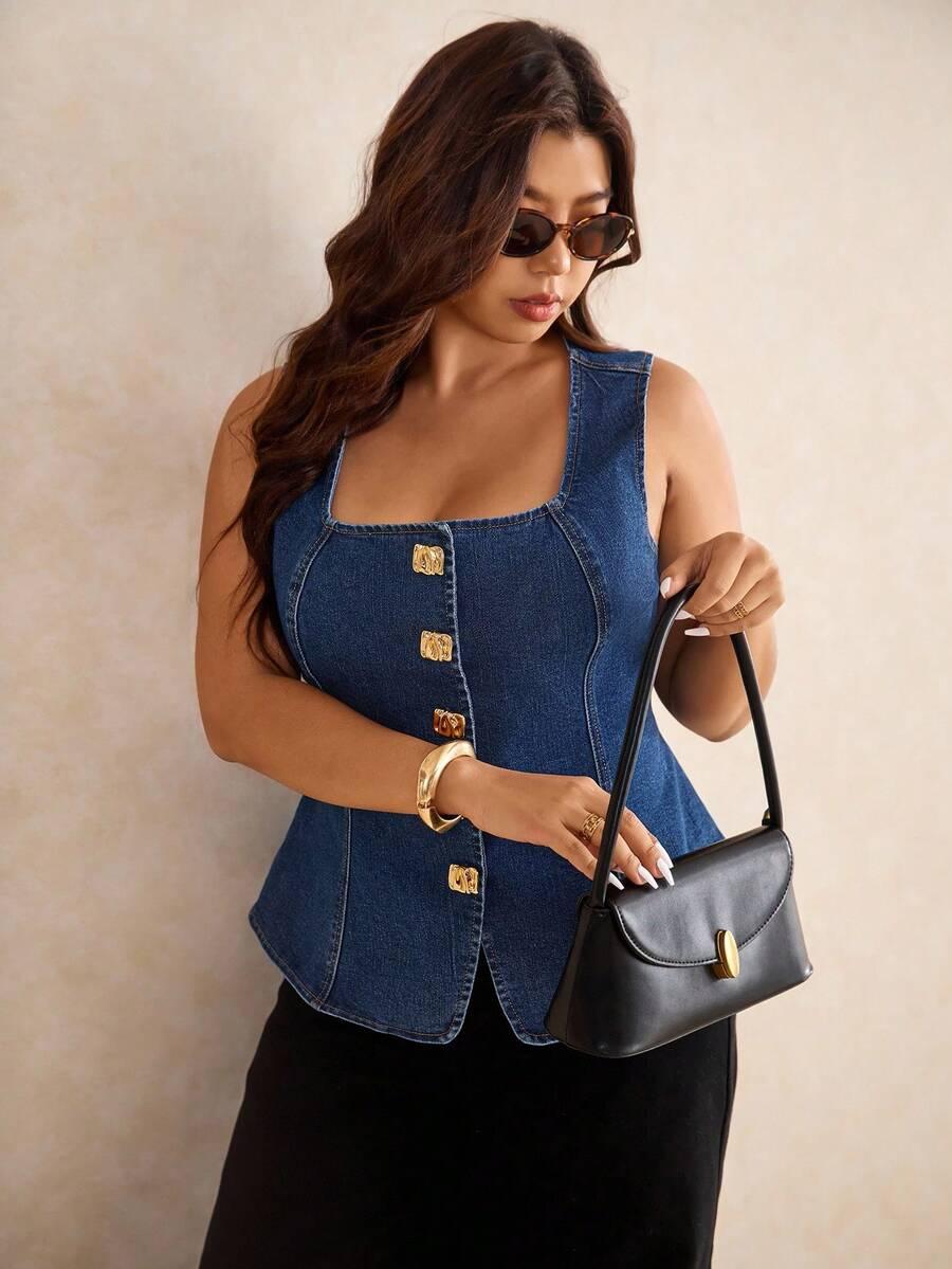 BLUZKA JEANS GUZIKI