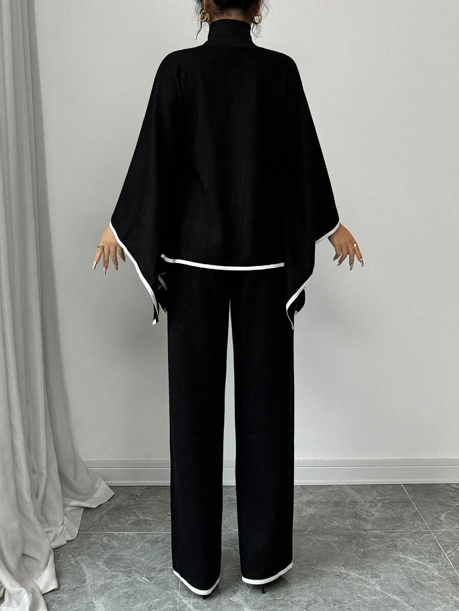 SWETER SPODNIE DZIANINOWY KOMPLET
