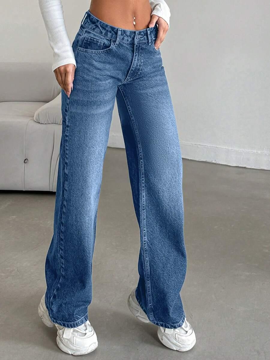NIEBIESKIE SPODNIE JEANS