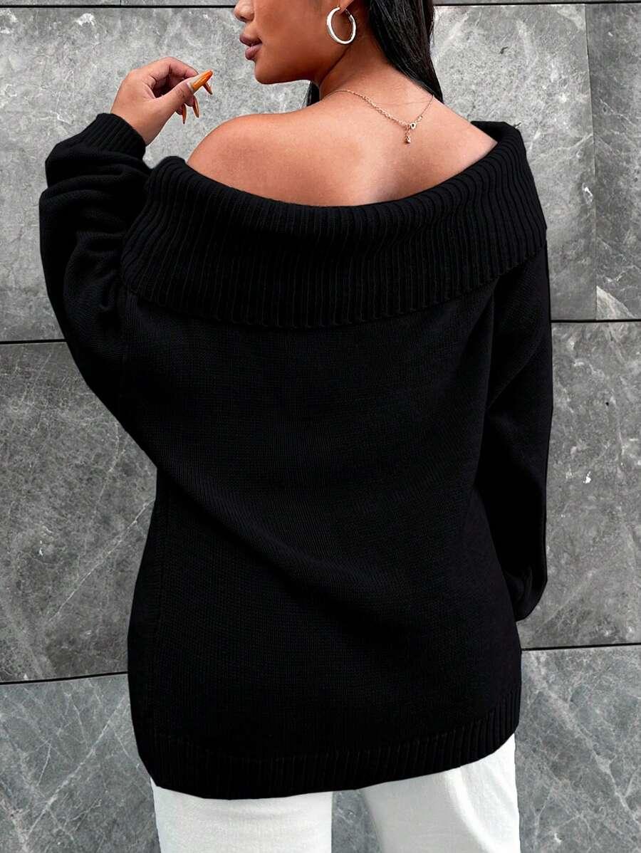 SWETER ODKRYTE RAMIONA
