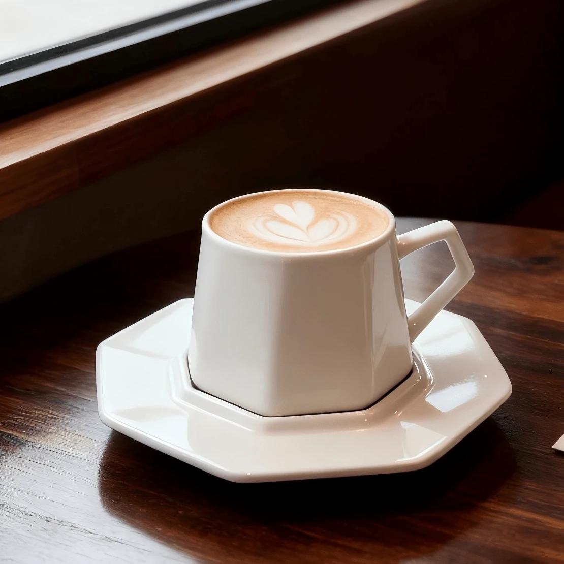 biała filiżanka do espresso 
