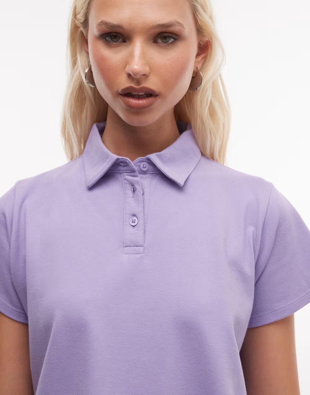 fioletowa koszulka polo