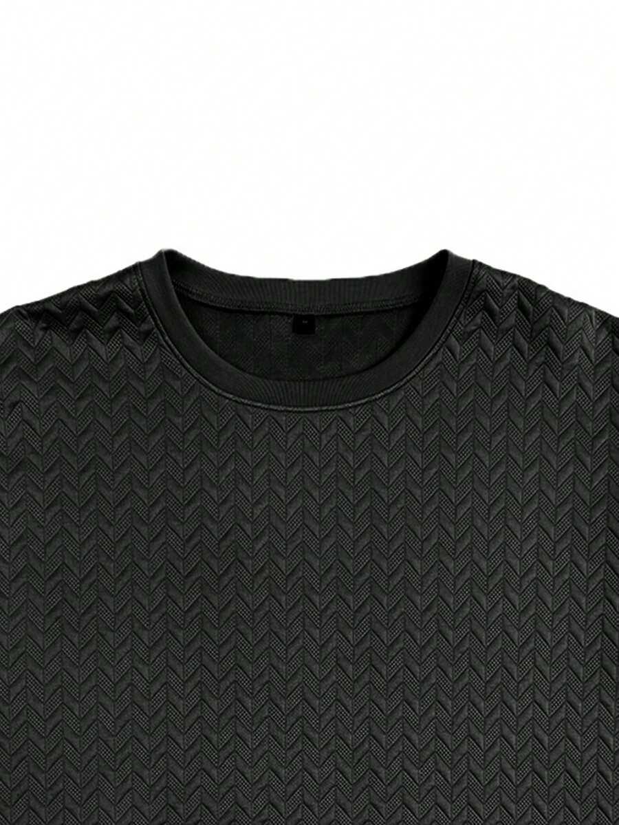 czarny t-shirt casual