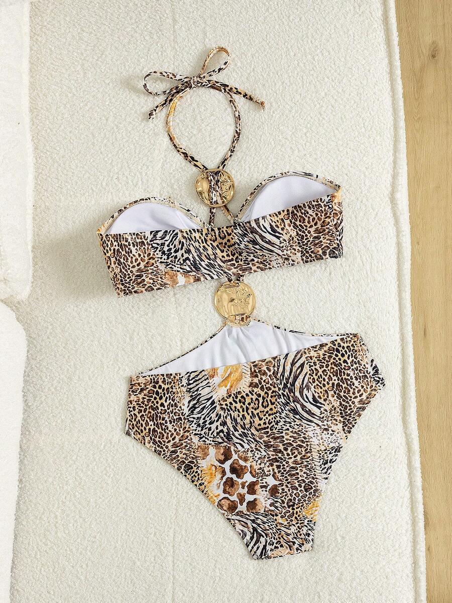 JEDNOCZĘŚCIOWY STRÓJ KĄPIELOWY ANIMAL PRINT