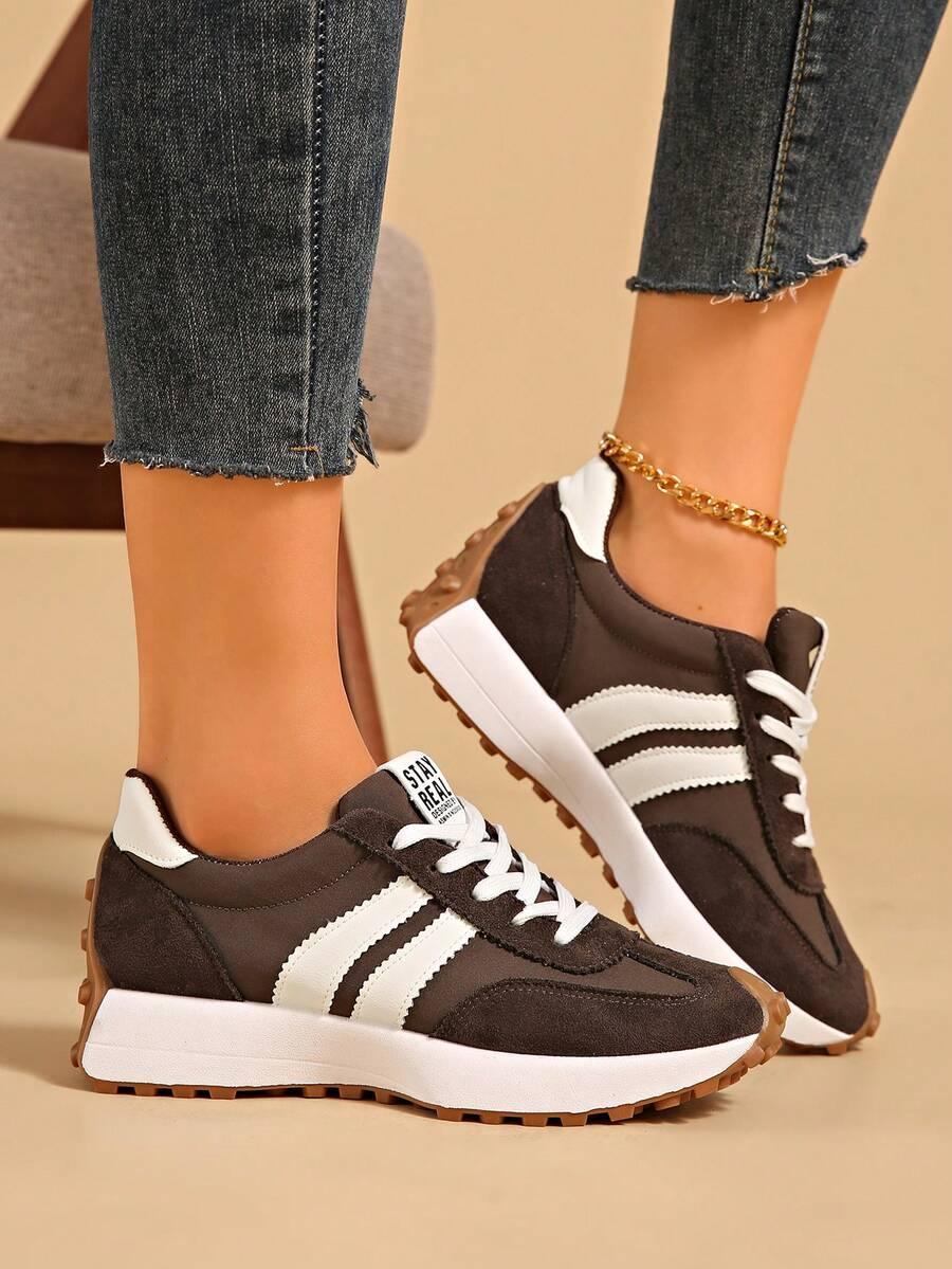 BRĄZOWE BUTY SPORTOWE 