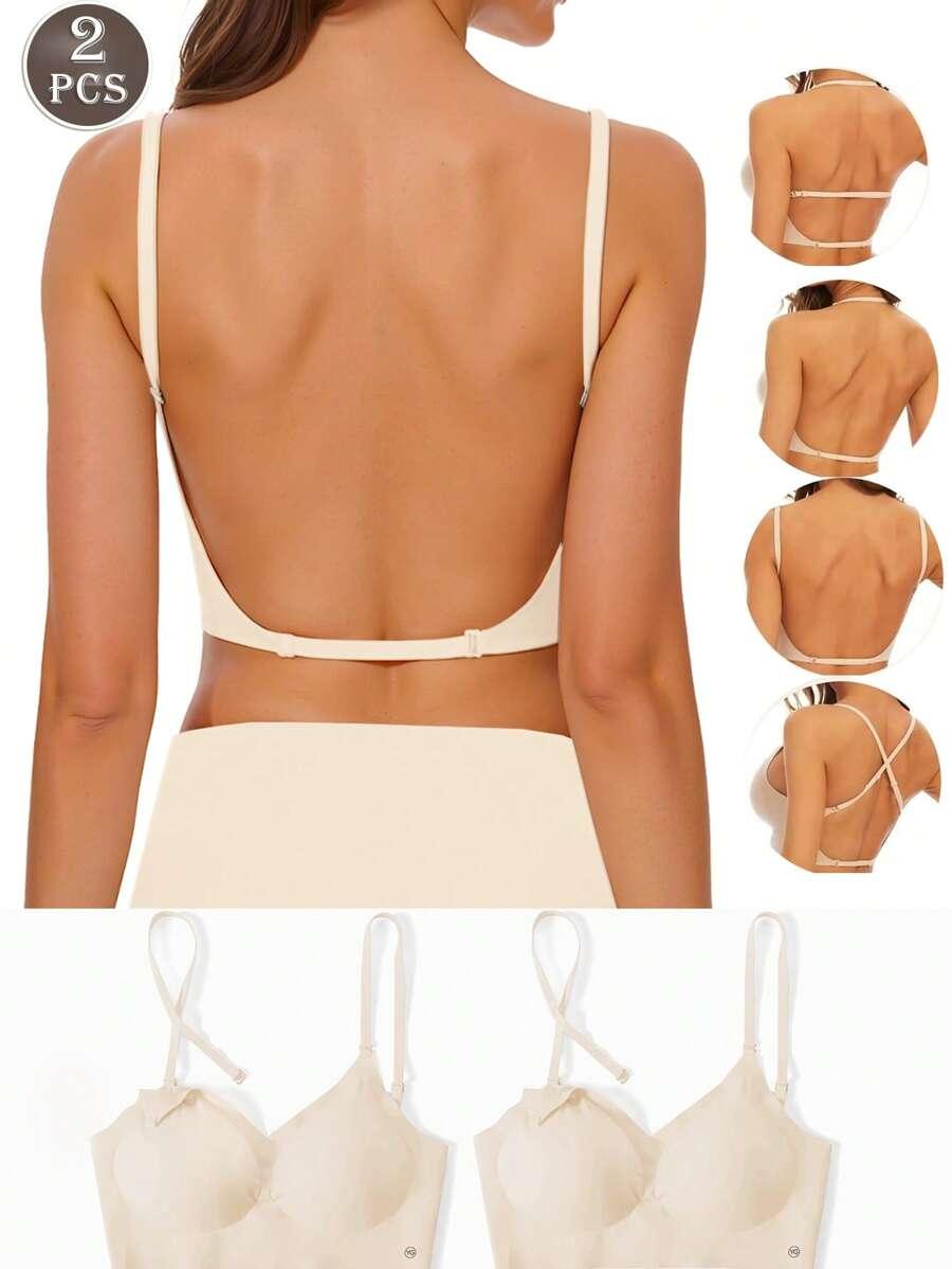 BEŻOWY BIUSTONOSZ 2-PACK