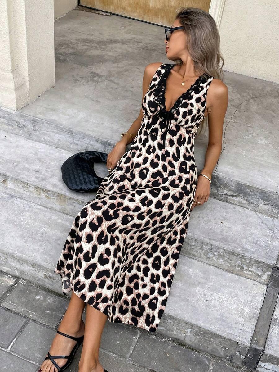 MIDI SUKIENKA ANIMAL PRINT