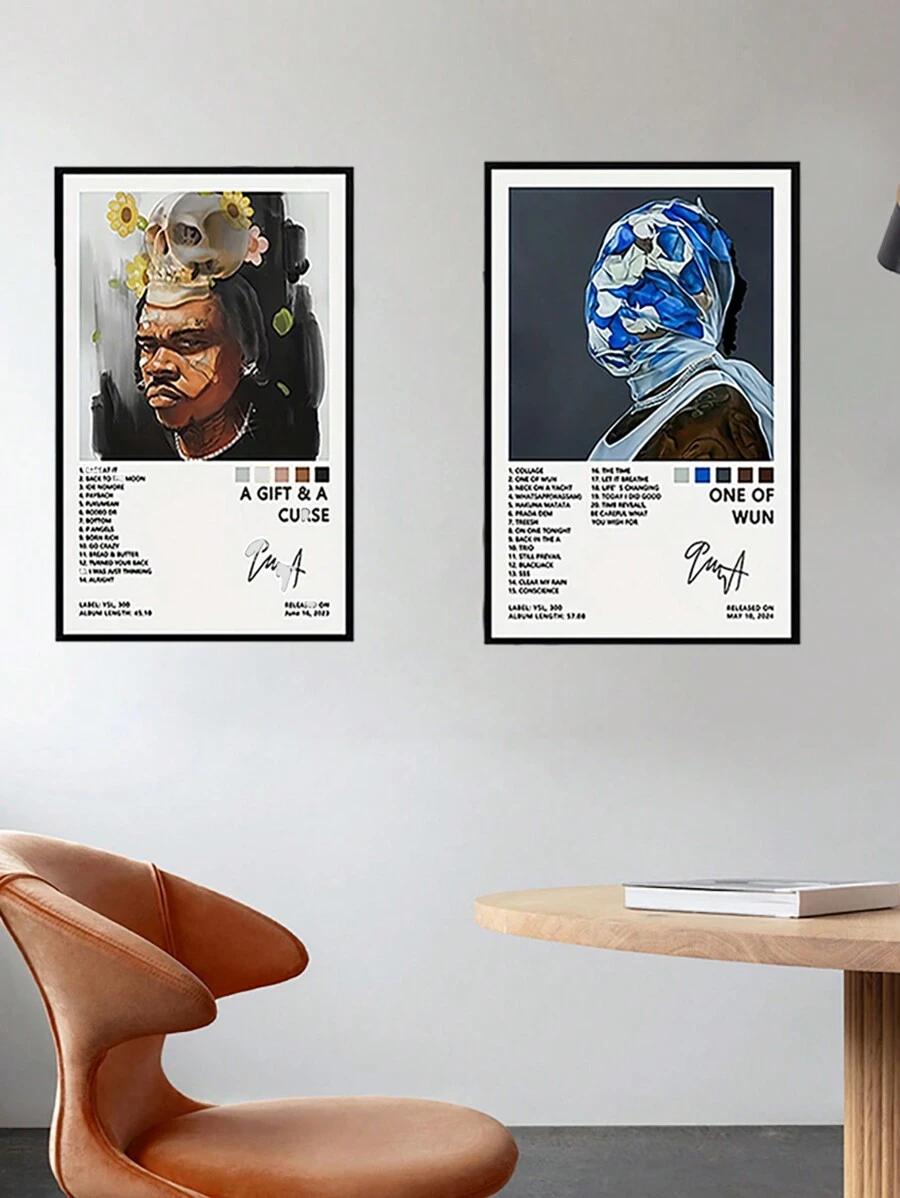 plakat na płótnie wzór 2-pack