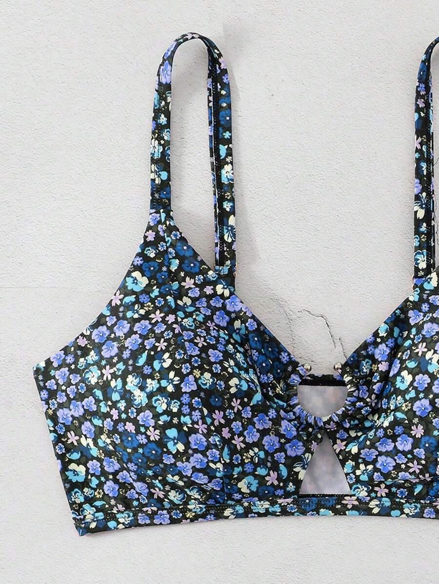 GÓRA OD BIKINI print kwiaty