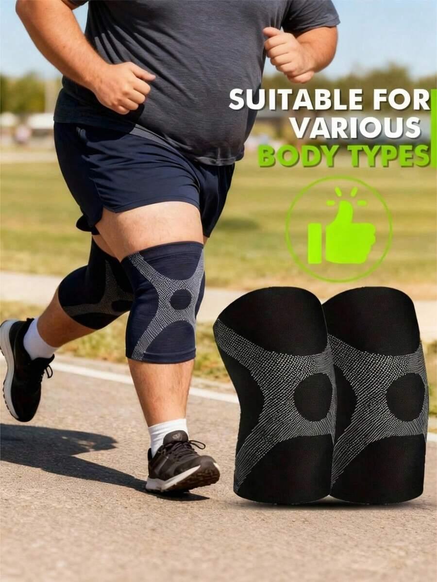 czarny stabilizator kolan 2-pack