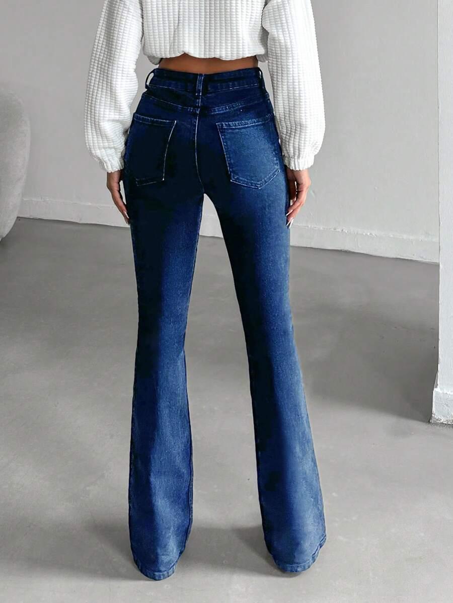 SPODNIE JEANS DZWONY