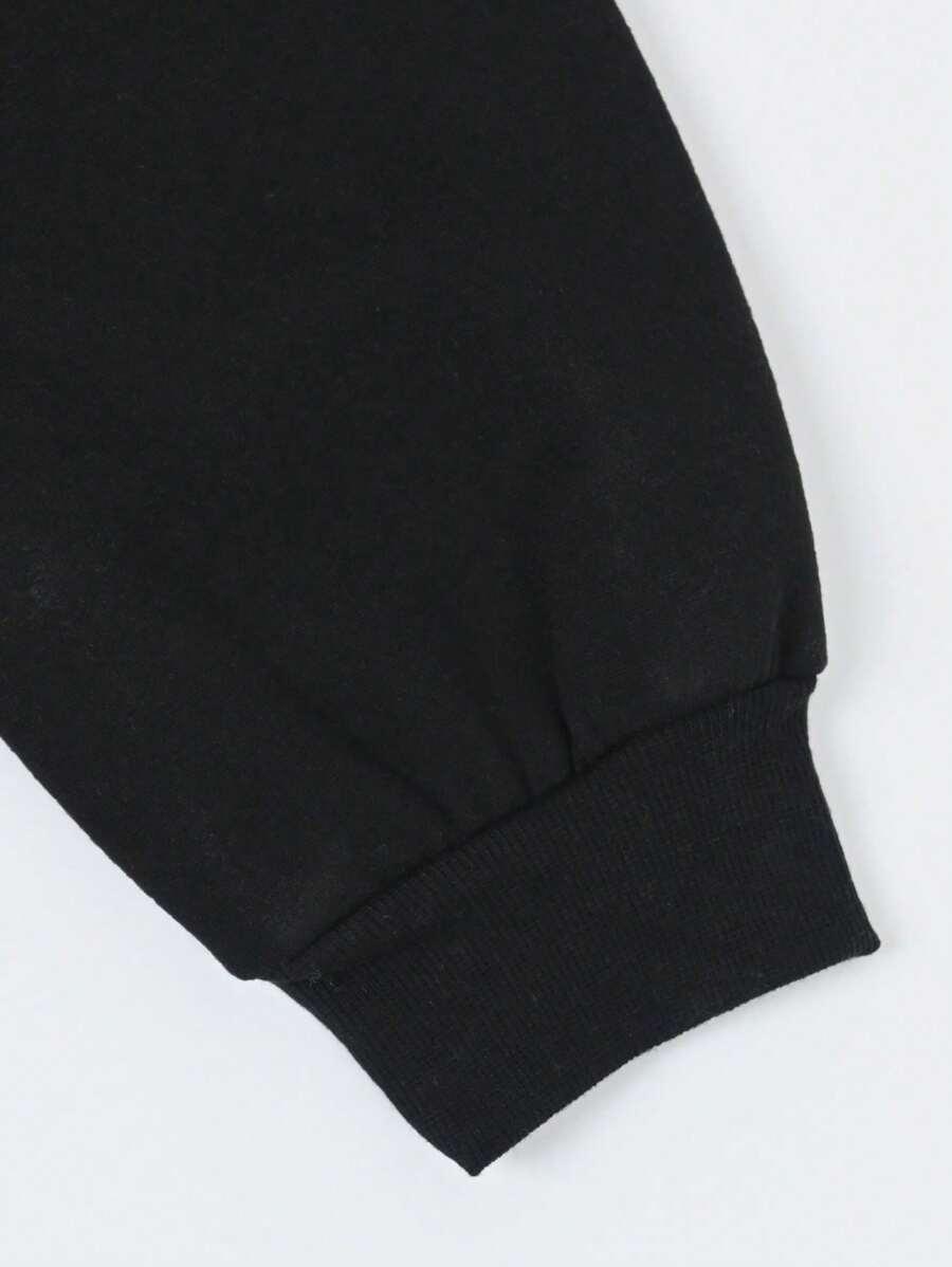 CZARNY KOMPLET DRESOWY BLUZA SPODNIE