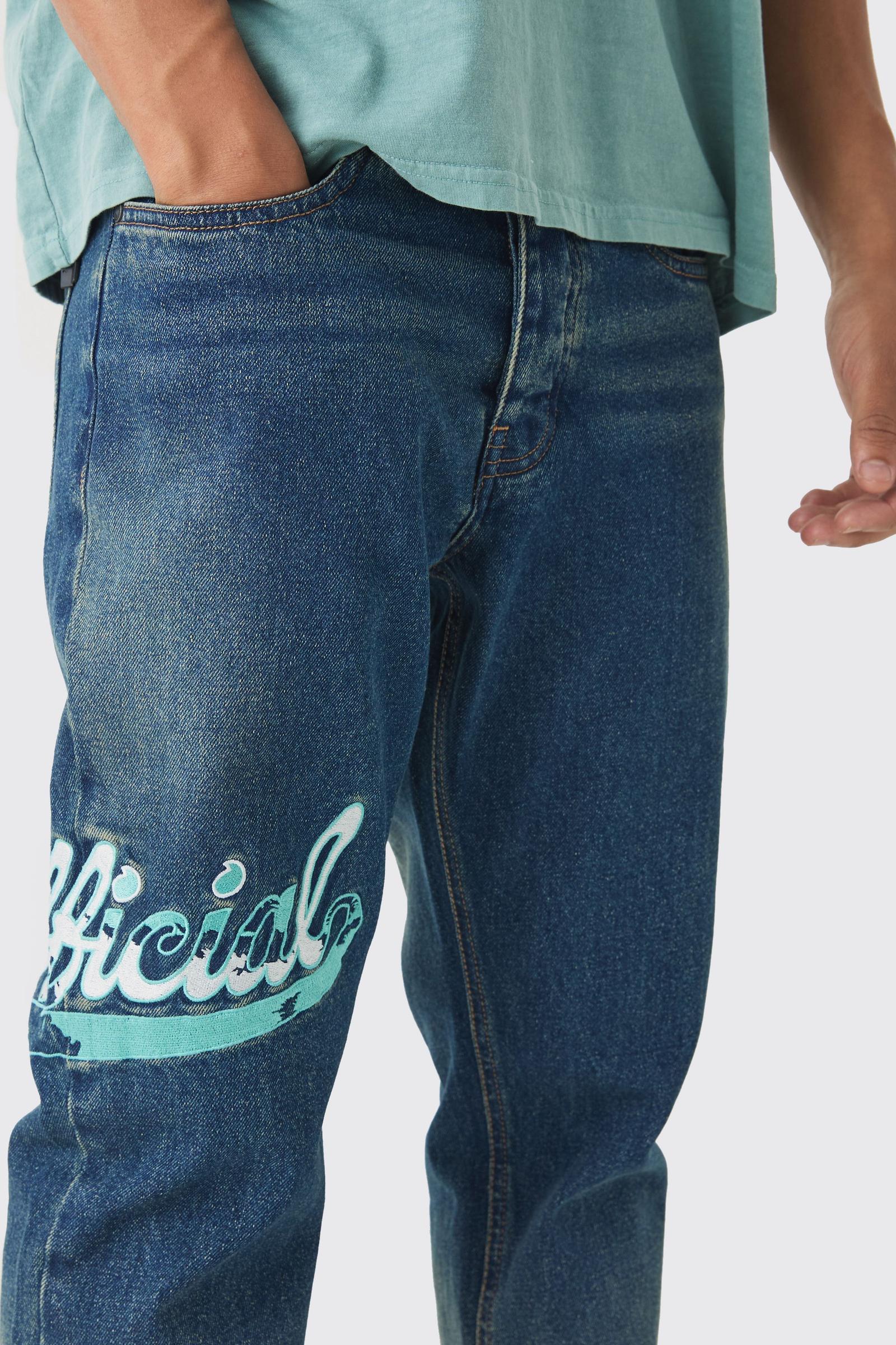 NIEBIESKIE SPODNIE JEANS 