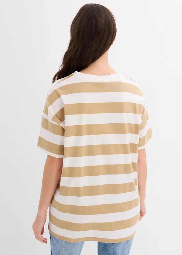 T-SHIRT DAMSKI W PASKI 