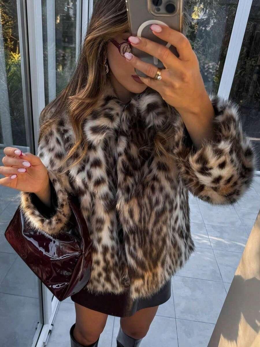 sztuczne futro animal print