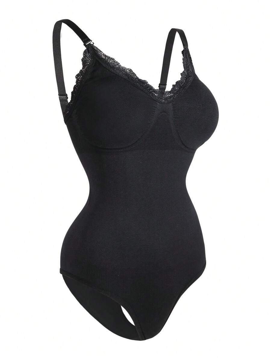 CZARNE MODELUJĄCE BODY KORONKA