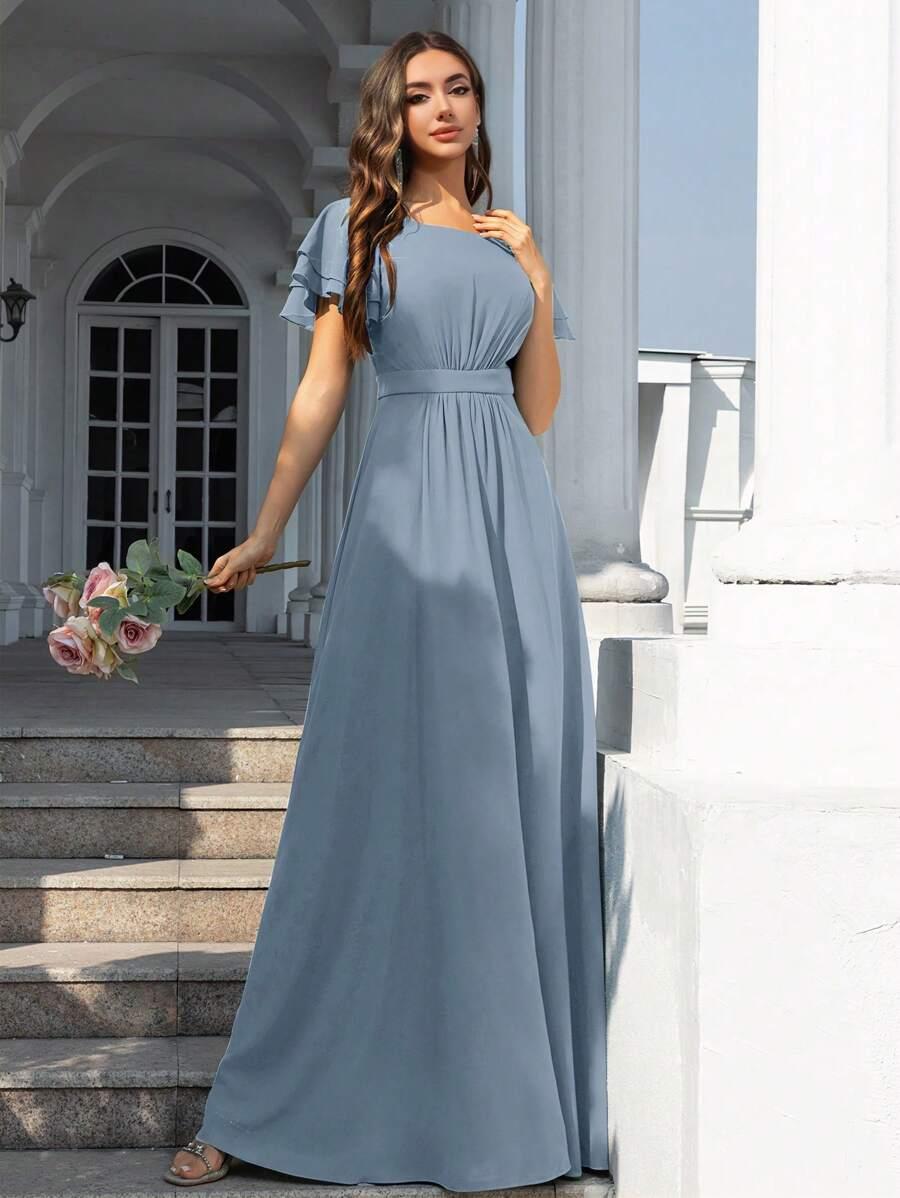 NIEBIESKA MAXI SUKIENKA