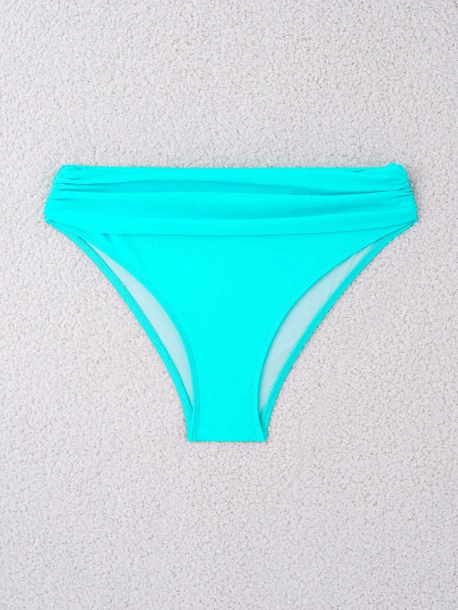 niebieski dół od bikini