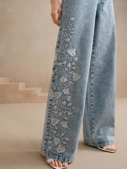 NIEBIESKIE SPODNIE JEANS