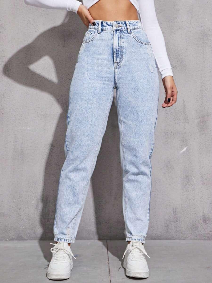 NIEBIESKIE SPODNIE JEANS