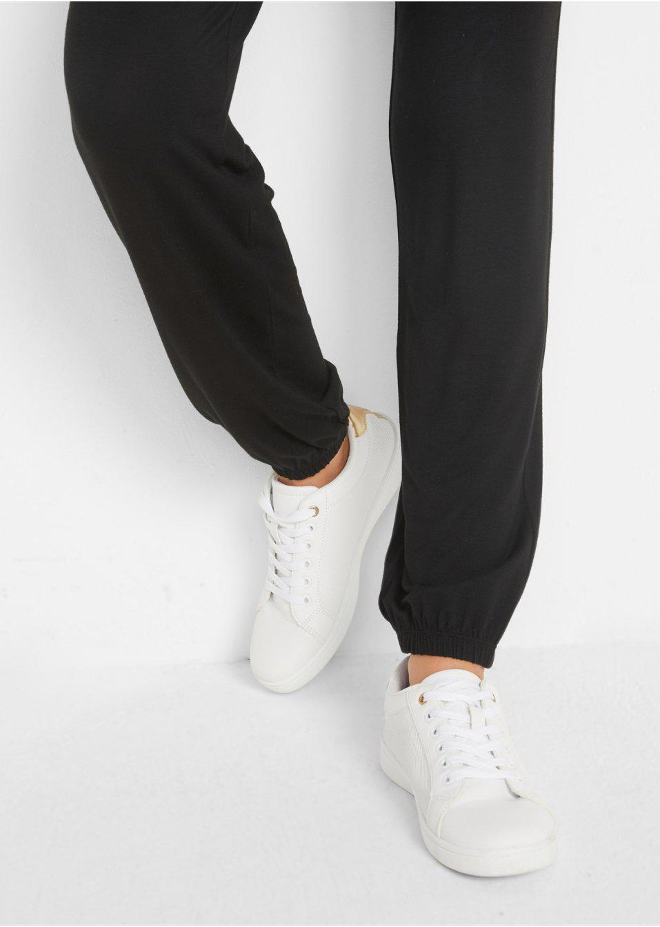 CZARNE SPODNIE Z GUMKĄ W PASIE JOGGER CASUAL