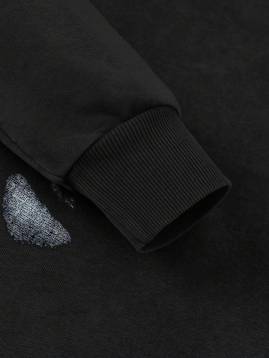 CZARNA BLUZA NADRUK