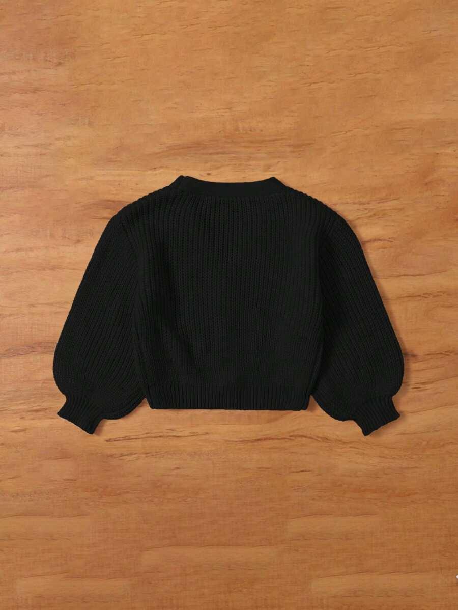 CZARNY SWETER GUZIKI