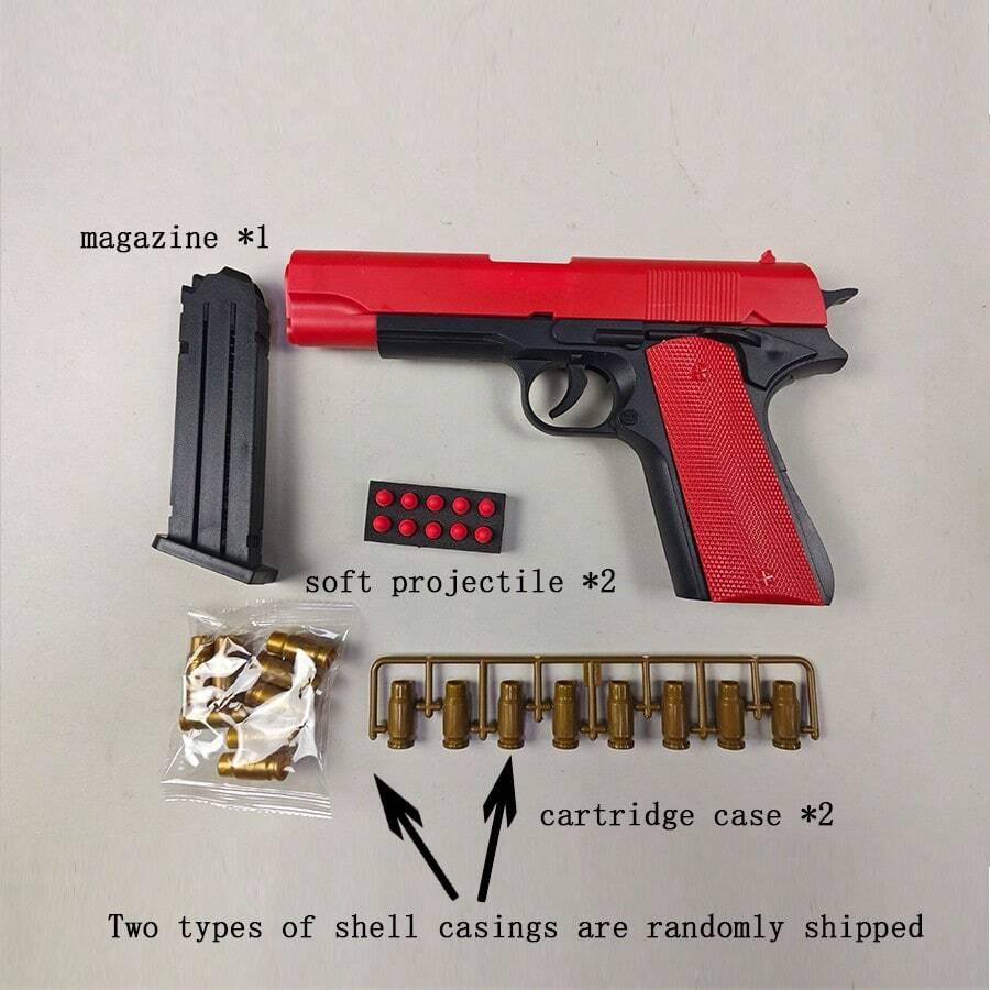 czerwony pistolet zabawka
