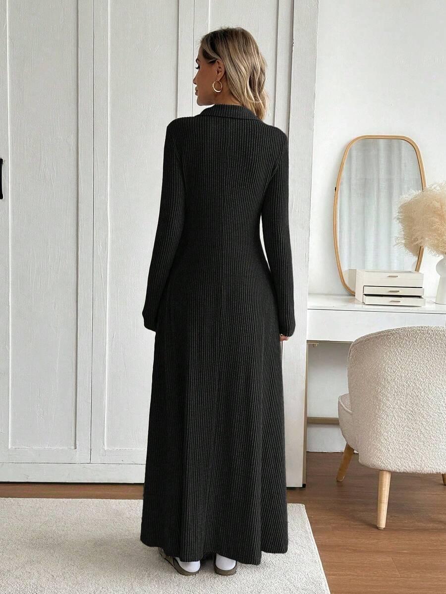 czarna maxi sukienka 