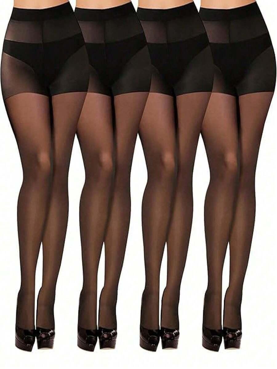 czarne rajstopy 4-pack