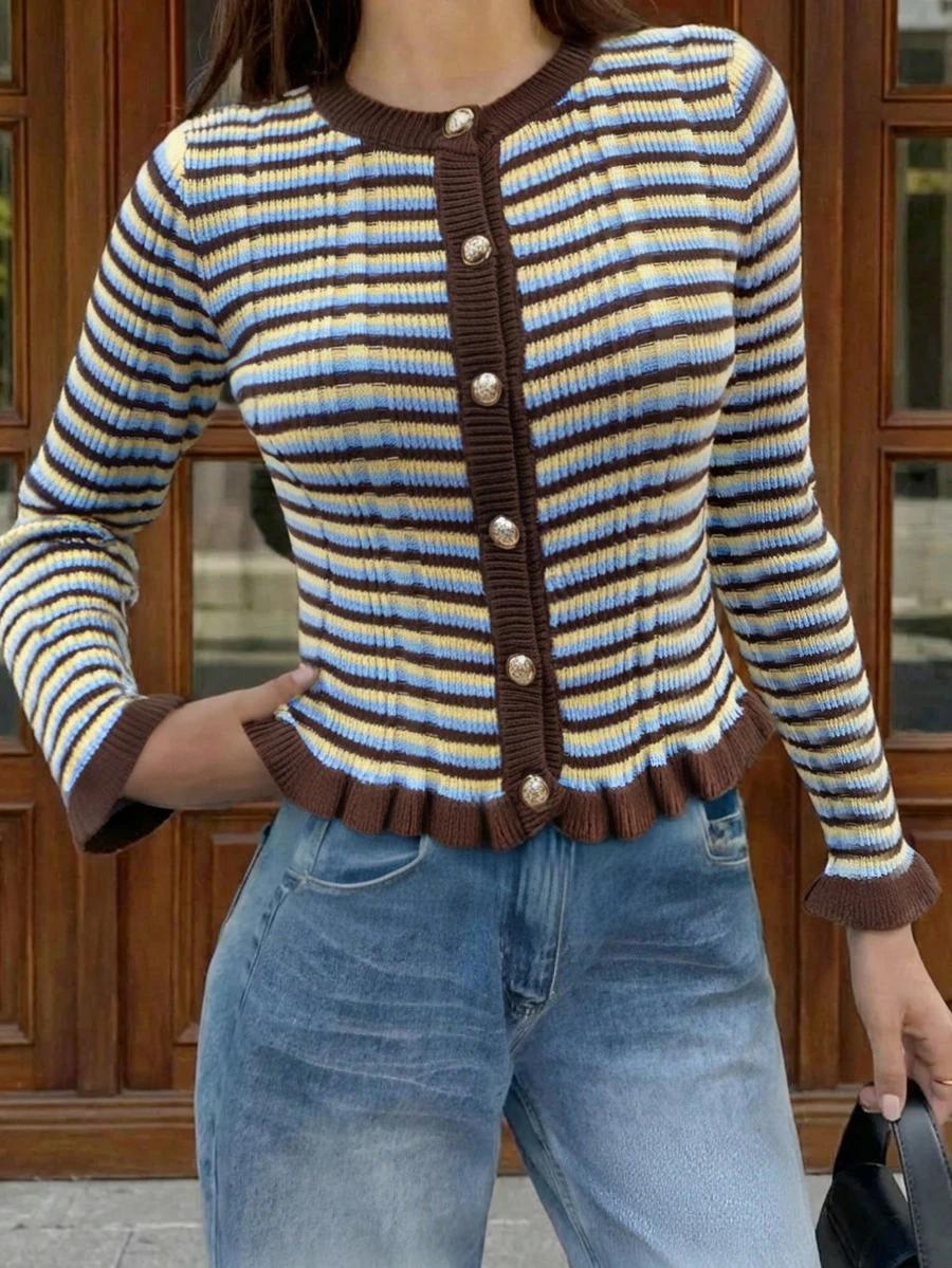 sweter wzór paski