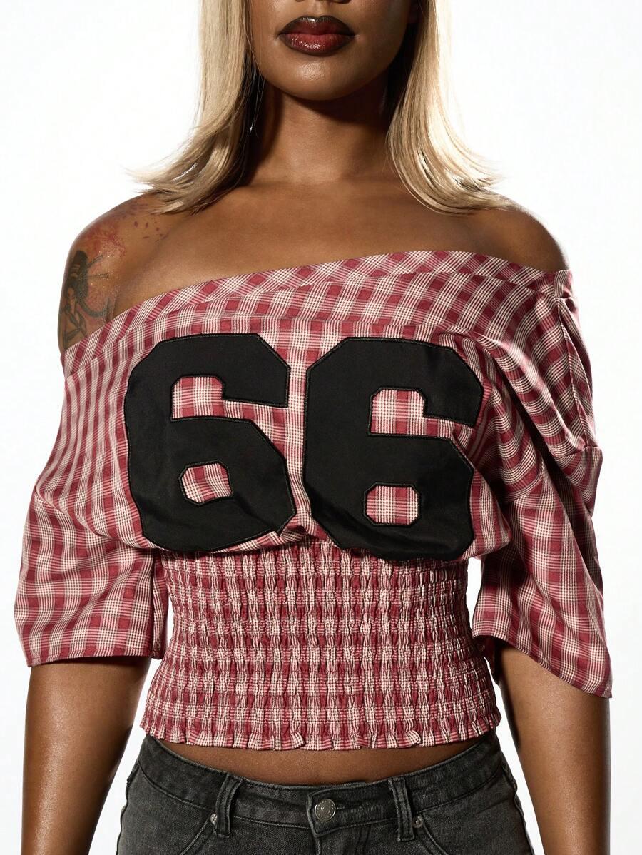 BLUZKA Z KRÓTKIM RĘKAWEM