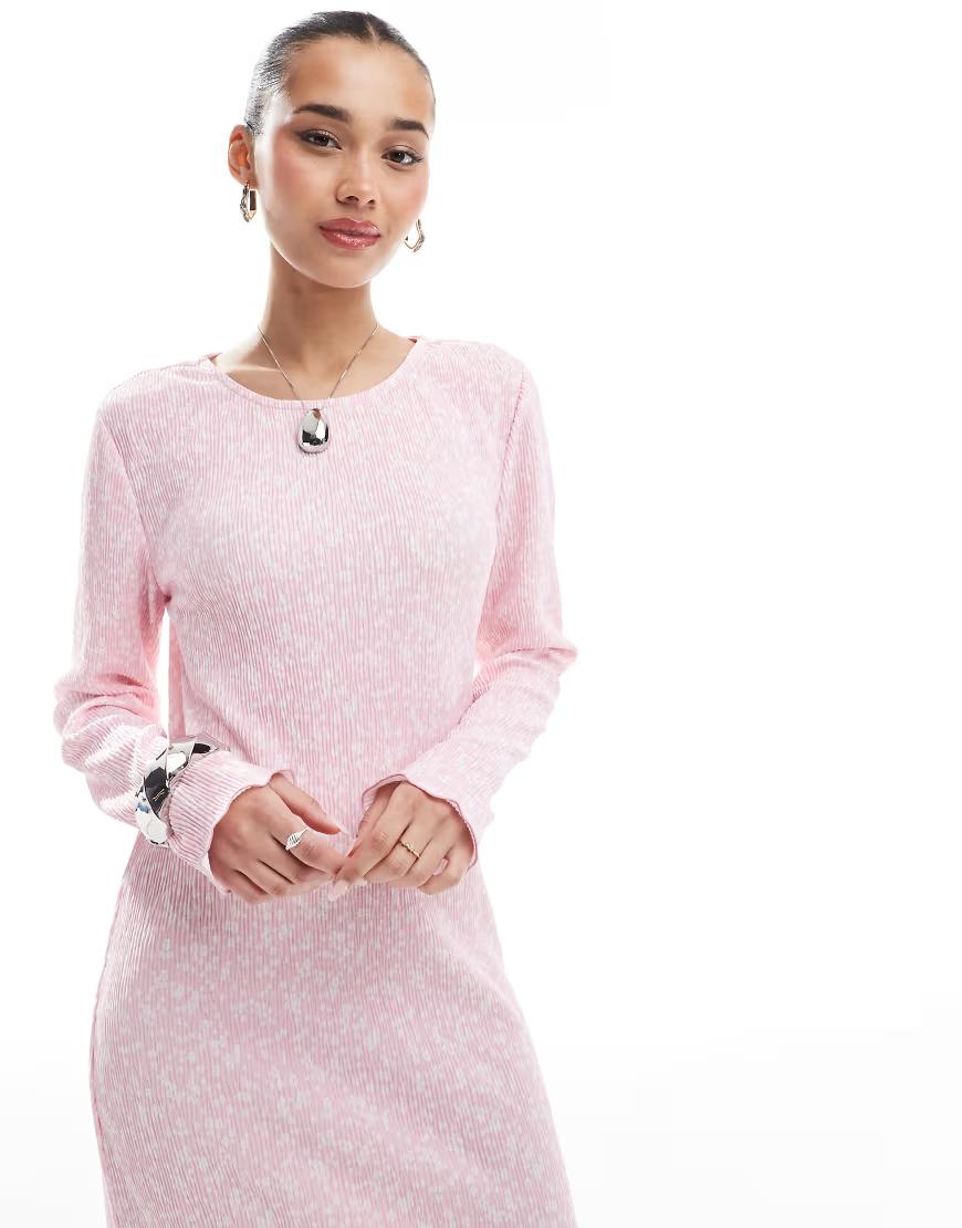 PLISOWANA MIDI SUKIENKA PRINT
