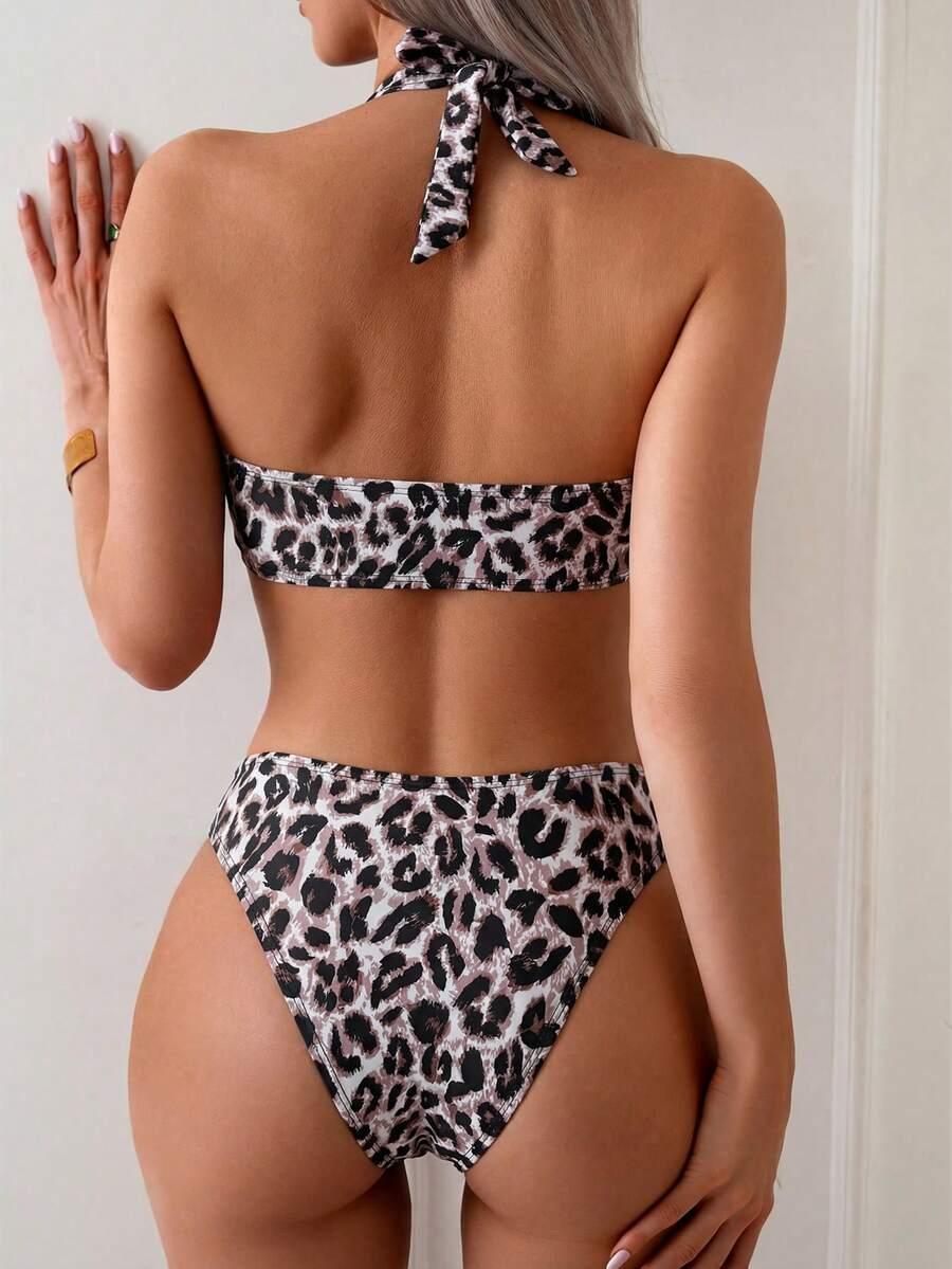 DWUCZĘŚCIOWY STRÓJ KĄPIELOWY ANIMAL PRINT