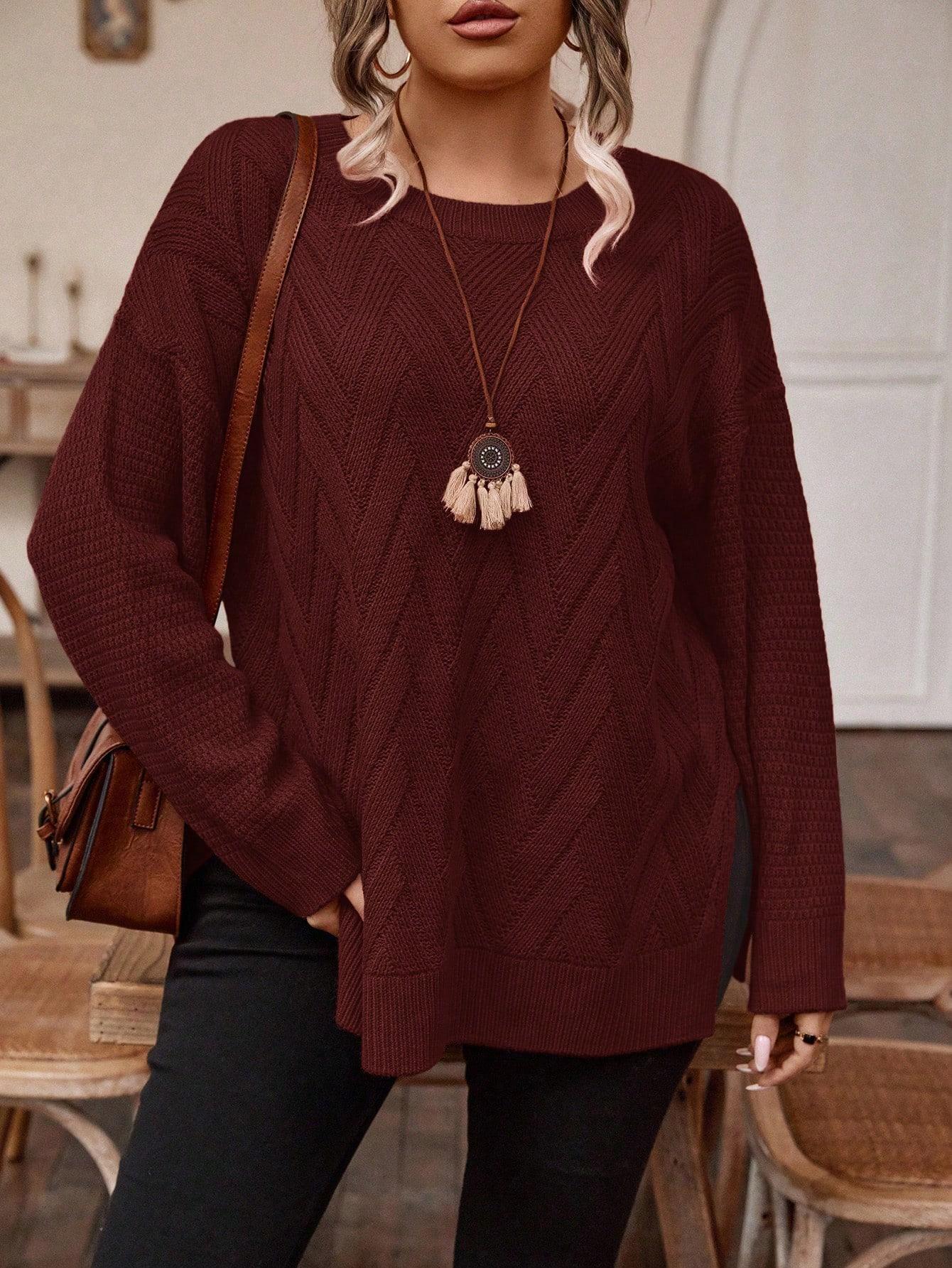 BORDOWY SWETER OVERSIZE