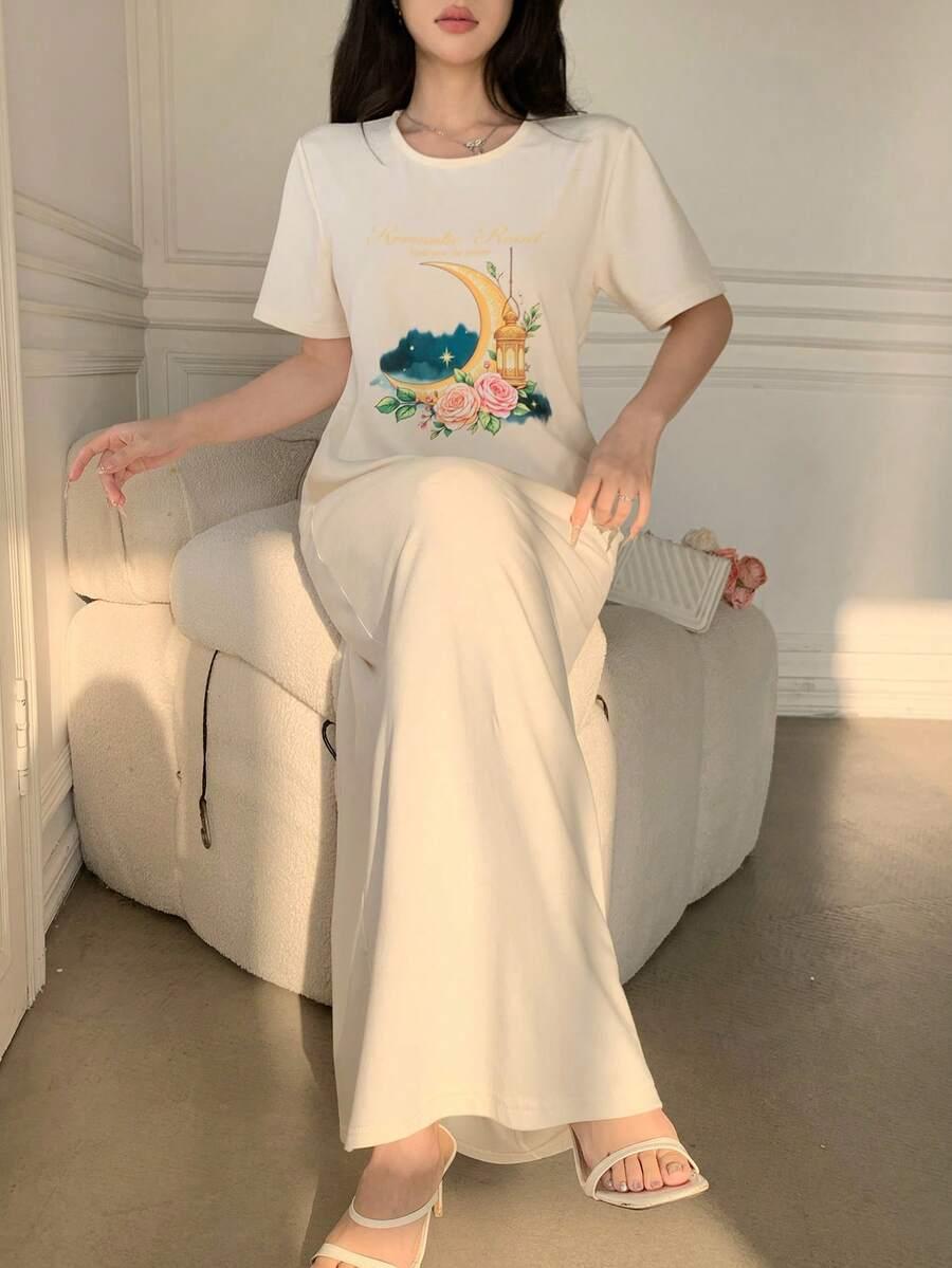 maxi sukienka print