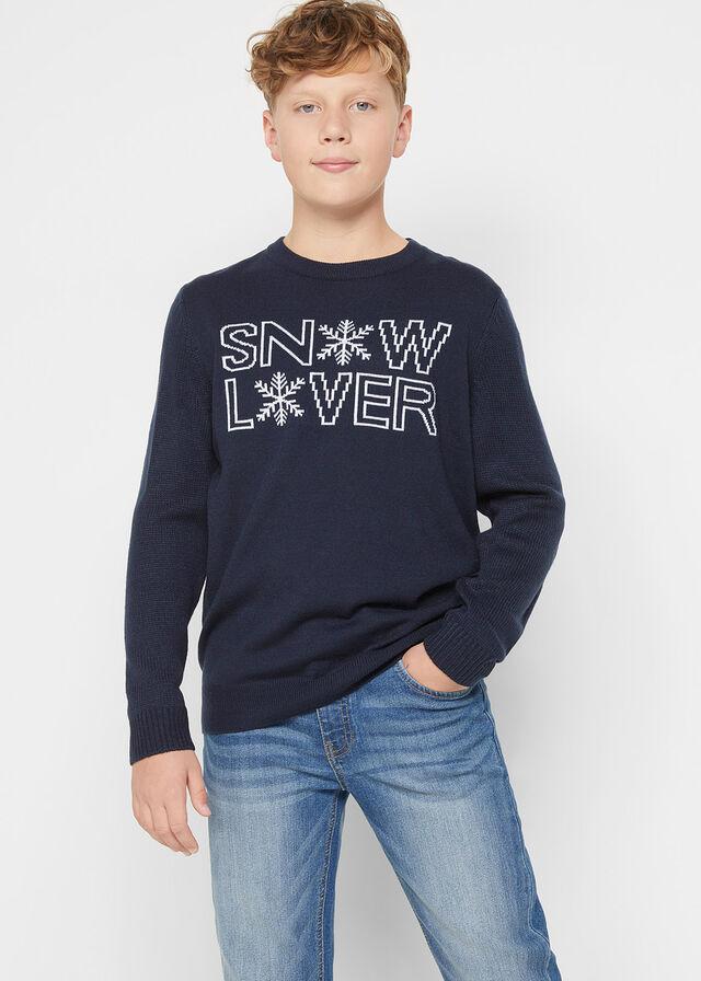 SWETER DZIECIĘCY Z ZIMOWYM MOTYWEM