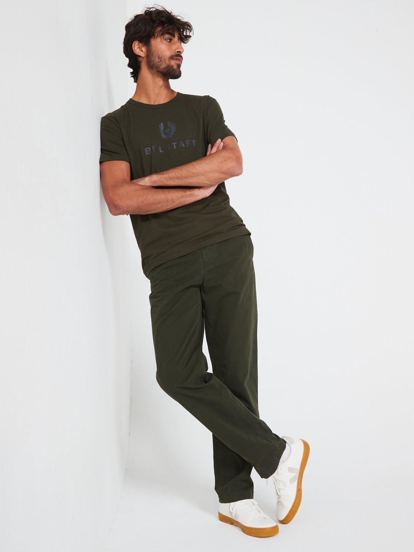 BELSTAFF SPODNIE MĘSKIE CHINO BAWEŁNA 