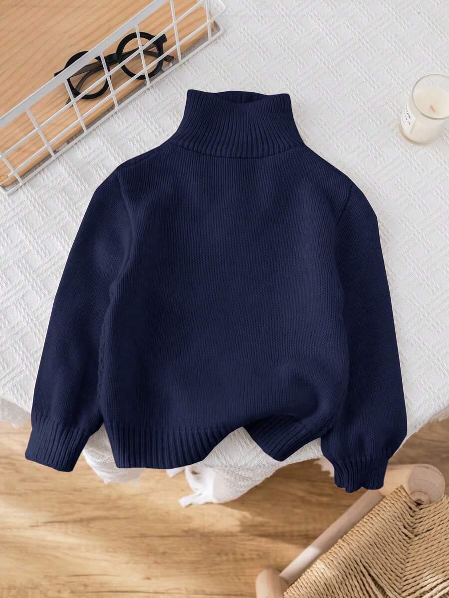granatowy sweter zamek