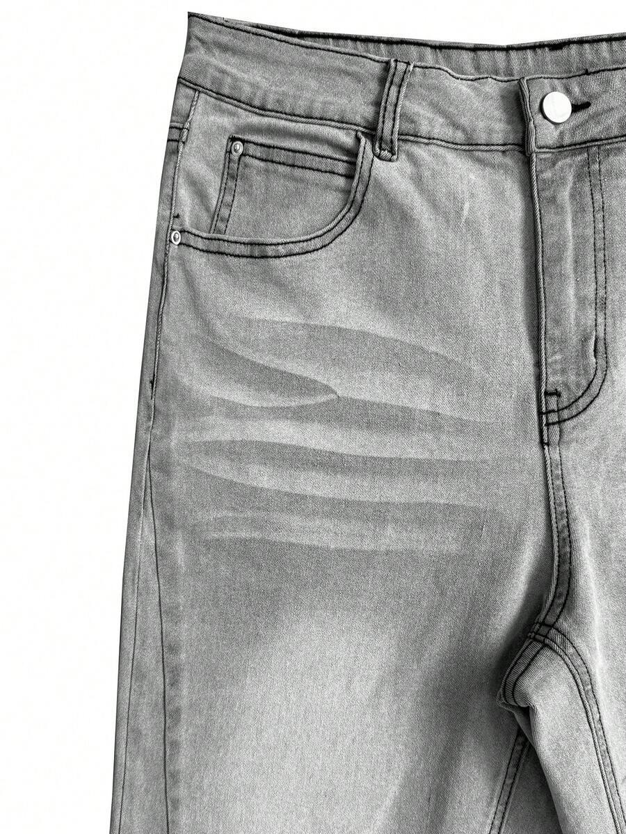 szare spodnie jeans