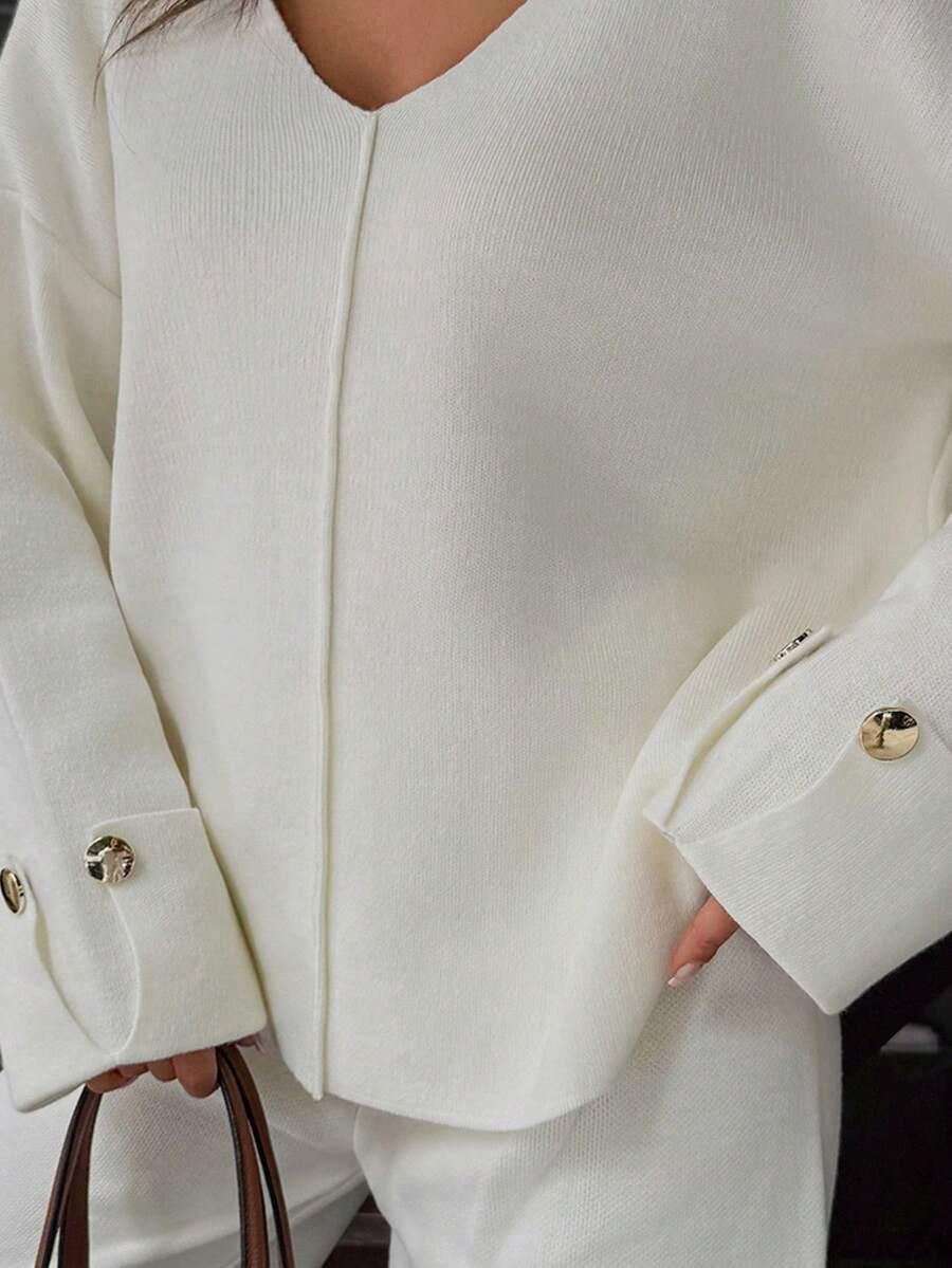 SWETER SPODNIE KOMPLET 