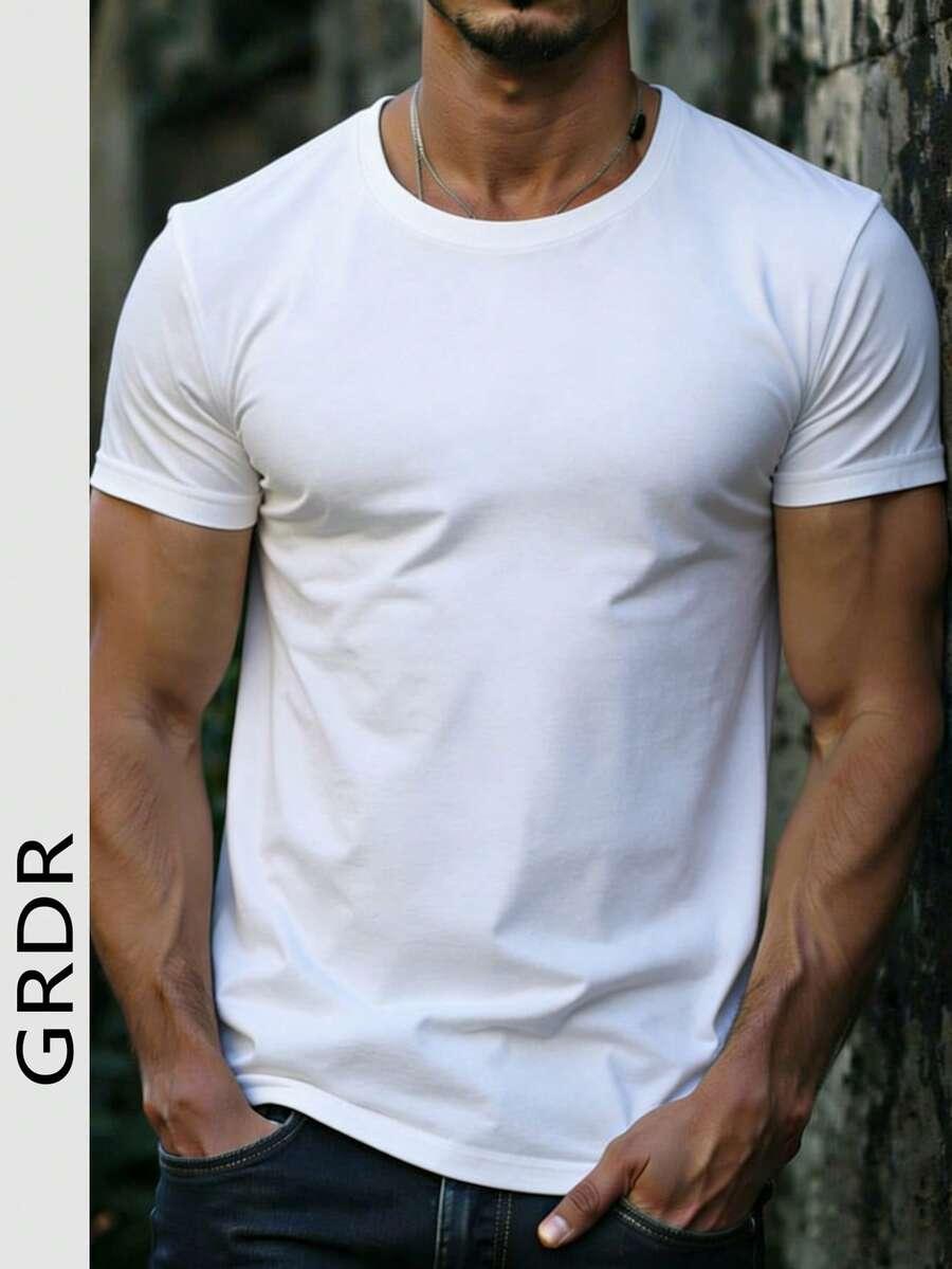 biały t-shirt basic