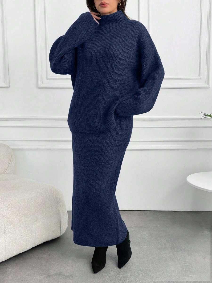 sweter spódnica komplet