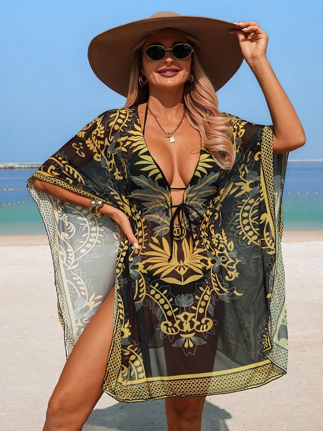 TUNIKA PLAŻOWA WZÓR