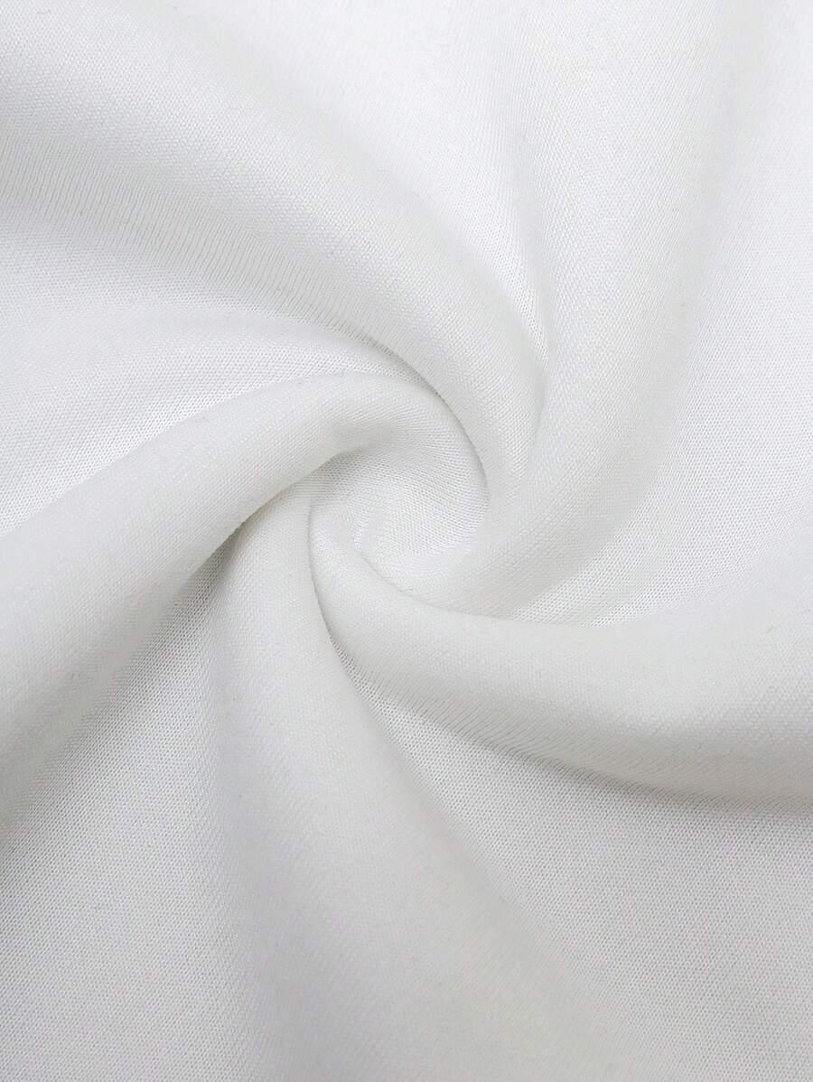 BIAŁA BLUZA KAPTUR NADRUK